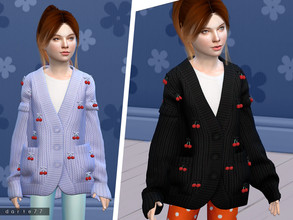 Sims 4 — Cherry Knit Sweater - CU by Darte77 — - 14 swatches - Shadow and Normal maps - Base game compatible <3