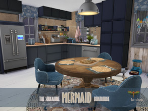 Sims 4 — The Squealing Mermaid Boathouse - Kitchen by fredbrenny — Breakfast in Rain's kitchen is the best time of the