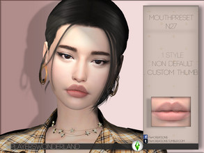 Sims 4 — Mouthpreset N27 by PlayersWonderland — All ages Custom thumbnail Non default You can find it by clicking on the