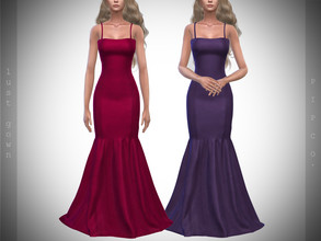 Sims 4 — Lust Gown. by Pipco — 10 Swatches Base Game Compatible New Mesh All Lods Specular and Normal Maps Custom