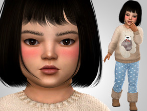Sims 4 — Mei Aido by MSQSIMS — She is the daughter of my Sim Yuna Aido :) Name : Mei Aido Age : Toddler Traits: Silly *
