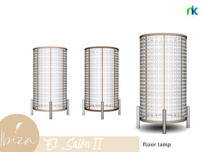 Sims 4 — Nikadema Ibiza El Salon II Floor Lamp by nikadema — Something different, modern but romantic for this
