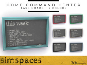 Sims 4 — Home Command Center - Task Board by simspaces — A handy and convenient board to keep everyone on task. Available
