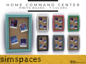 Sims 4 — Home Command Center - Photo Board by simspaces — A cute little cork board perfect for displaying a few vacation