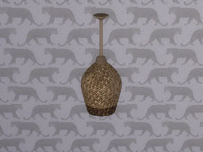 Sims 4 — A Taste Of Africa Ceiling Light by seimar8 — Wicker Ceiling Light. Part of A Taste Of Africa set. Bowling night