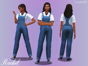 Sims 4 — Rachel | 90s inspired overall by lucydels98 — This is an outfit inspired by 90s looks, from different shows and