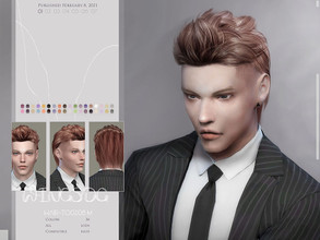 Sims 4 — WINGS-TO0208 by wingssims — Colors:36 All lods Compatible hats Hope you like it!