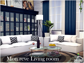 Sims 4 — Mon reve Living room by nobody13922 — Bright, cozy, well-equipped, beautiful living room Size: 6x7 Price: 19
