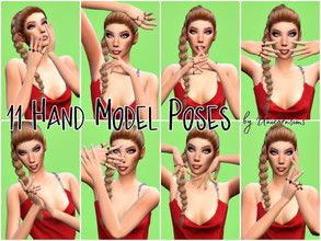 Sims 4 — Hand Model Poses by Un1con35 — -11 Ingame Poses -Inclusive all in one Teleporter and Poseplayer needed. Visit my