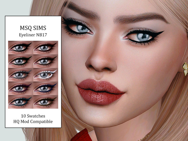 Sims 4 — Eyeliner NB17 by MSQSIMS — - Base Game - Teen-Elder - Female/Male - 10 Swatches - EA Slider Opacity Compatible -