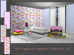 Sims 4 — MB-HiggledyPiggledy_Umbrella_SET by matomibotaki — MB-HiggledyPiggledy_Umbrella_SET, 2 matching cute wallpapers