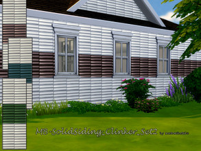 Sims 4 — MB-SolidSiding_Clinker_Set2 by matomibotaki — MB-SolidSiding_Clinker_Set2, Set 2 of the following 4 matching