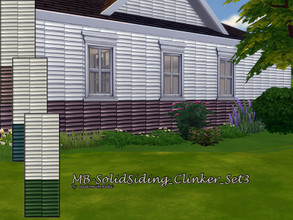 Sims 4 — MB-SolidSiding_Clinker_Set3 by matomibotaki — MB-SolidSiding_Clinker_Set3, Set 3 of the following 4 matching
