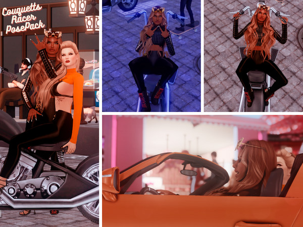 Sims 4 — Couquetts Racer PosePack by couquett — Nice poses for sims, I hope you like To use the poses you need the Mod