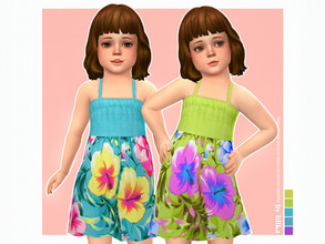 Sims 4 — Nika Dress by lillka — Nika Dress for Toddler Girls 5 swatches Base game compatible Custom thumbnail Hair by