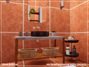 Sims 4 — Sienna Bathroom by sharon337 — This is a Room Build which is to be placed on the 920 Medina Studios Apartment.