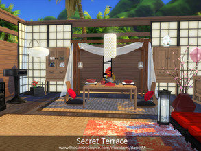 Sims 4 — Secret Terrace by dasie22 — Happy Valentine's Day! Please, use code bb.moveobjects on before you place the room.