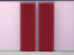 Sims 4 — Be My Valentine Curtains by seimar8 — Ruby red curtains with a subtle shot pink. Part of Be My Valentine set.