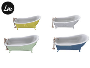 Sims 4 — Fiona bathtub by Lucy_Muni — Tub in 4 swatches Sims 4 base game retexture