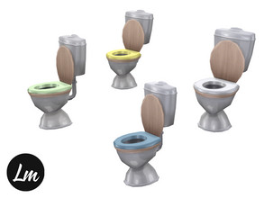 Sims 4 — Fiona toilet by Lucy_Muni — Toilet in 4 swatches Sims 4 base game retexture