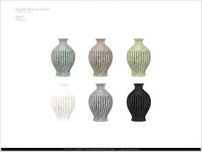 Sims 4 — [Agata diningroom] - vase by Severinka_ — Vase From the set 'Agata dining room' Build / Buy category: Decor /