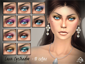 Sims 4 — Luxor Eyeshadows by Devirose — Shimmer and glitter for an eyeshadow with strong tones, ispired by Egypt, ideal