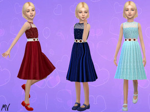 Sims 4 — Children's party dress by MeuryVidal — Children's dress for formal parties.