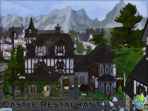Sims 4 — Castle Restaurant by Bozena — Location of the lot - Windenburg - Old Square Lot: 30x20 Value: $ 236 416 Lot