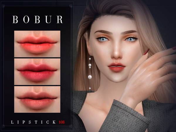 Sims 4 — Bobur Lipstick 108 by Bobur2 — Lipstick for female 12 colors HQ I hope you like it