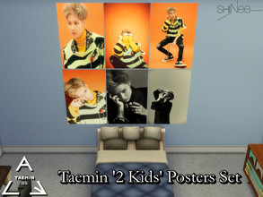 Sims 4 — Taemin(SHINee) '2 Kids' Posters Set - REQUIRES MESH by PhoenixTsukino — Set of posters featuring KPOP idol
