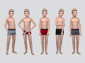 Sims 4 — Designer Boxer Briefs Boys by McLayneSims — TSR EXCLUSIVE Standalone item 12 Swatches MESH by Me NO RECOLORING