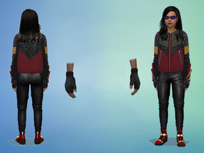 Sims 4 — VibeCostume_Gloves by Lala_Sara — Cisco Ramon's Vibe costume (from CW's The Flash) - Gloves
