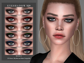 Sims 4 — Eyeshadow N29 by -Merci- — New Eyeshadow for Sims4! -Eyeshadow for both genders and teen-elder. -No allow for