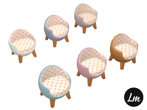 Sims 4 — Peachy chair by Lucy_Muni — Chair with peach pattern in 6 swatches Sims 4 Island living expansion pack required