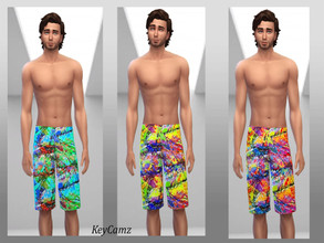 Sims 4 — KeyCamz Men's Swimsuit 0218 by ErinAOK — Men's Swimsuit 6 Swatches