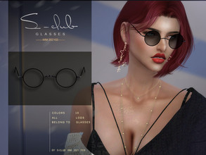 Sims 4 — S-Club ts4 WM glasses 202102 by S-Club — Glasses 10 swatches, hope you like, thank you!