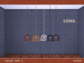 Sims 4 — Amari, part 2. Ceiling Light (long) by soloriya — Ceiling light, long version. Part of Amari Part Two set. 5