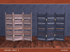 Sims 4 — Amari, part 2. Divider by soloriya — Wooden divider. Part of Amari Part Two set. 2 color variations. Category: