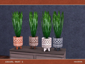 Sims 4 — Amari, part 2. Plant by soloriya — Decorative plant. Part of Amari Part Two set. 4 color variations. Category:
