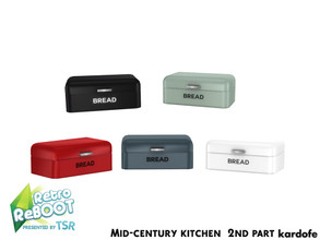 Sims 4 — Retro ReBOOT_kardofe_Mid-century kitchen_Bread bin by kardofe — Typical 1950s breadbox, in five colour options 