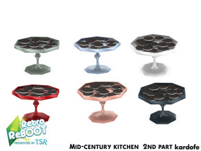 Sims 4 — Retro ReBOOT_kardofe_Mid-century kitchen_Cookies by kardofe — Tall biscuit tray in six colour options 