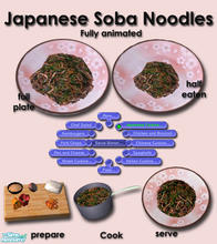 Sims 2 — Japanese Cuisine - Soba Noodles by Simaddict99 — Available at dinner, both make & serve. Requires 1 cooking