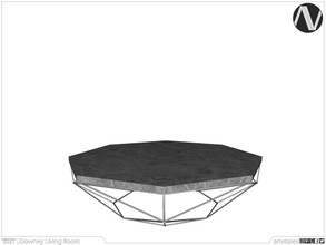 Sims 4 — Downey Coffee Table by ArtVitalex — Living Room Collection | All rights reserved | Belong to 2021 ArtVitalex@TSR