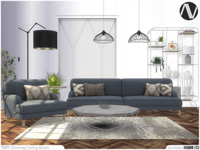 Sims 4 — Downey Living Room by ArtVitalex — Living Room Collection | All rights reserved | Belong to 2021 ArtVitalex@TSR