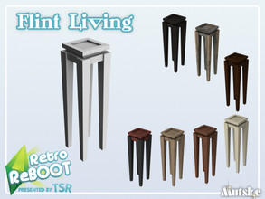 Sims 4 — Retro ReBOOT Flint Living Plantstand Large by Mutske — A stylish design. It is pure minimalist chic. With a hint