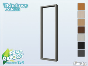 Sims 4 — RetroReBOOT Thindows AddOn Tall Max 1x1 by Mutske — This window is part of the RetroReBOOT Thindows AddOn