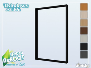 Sims 4 — RetroReBOOT Thindows AddOn Tall Max 2x1 by Mutske — This window is part of the RetroReBOOT Thindows AddOn