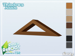 Sims 4 — RetroReBOOT Thindows AddOn Trapez Middle 1 1x1 by Mutske — This window is part of the RetroReBOOT Thindows AddOn