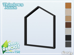 Sims 4 — RetroReBOOT Thindows AddOn Trapez Middle 4 2x1 by Mutske — This window is part of the RetroReBOOT Thindows AddOn