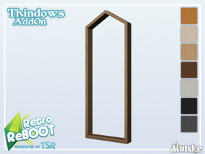 Sims 4 — RetroReBOOT Thindows AddOn Trapez Middle 5 1x1 by Mutske — This window is part of the RetroReBOOT Thindows AddOn